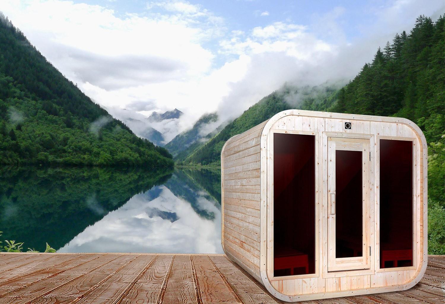 |Sauna da esterno a forma di portico AP-001A|