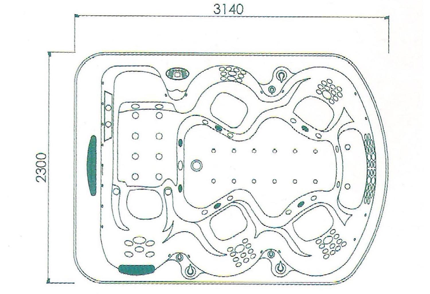 Vasca idromassaggio da esterno jacuzzi Nirvana