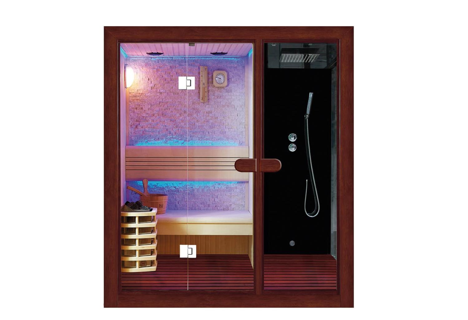 |Sauna finlandese e Bagno turco con doccia AU-002A|