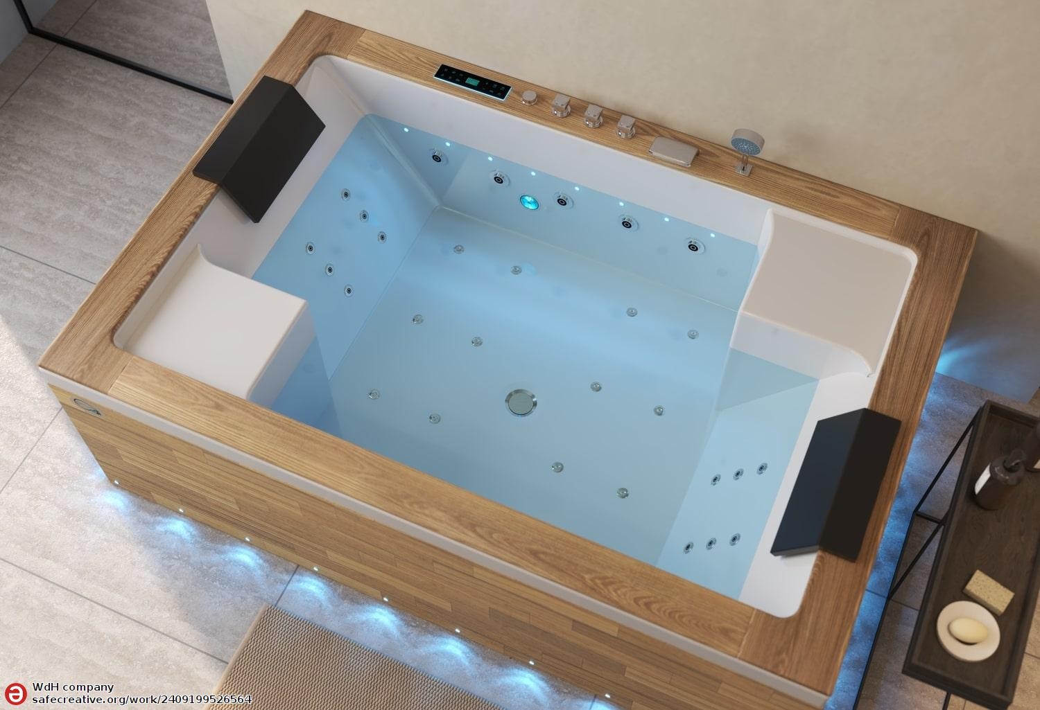 Vasca idromassaggio jacuzzi ITACA CLEAR WOOD