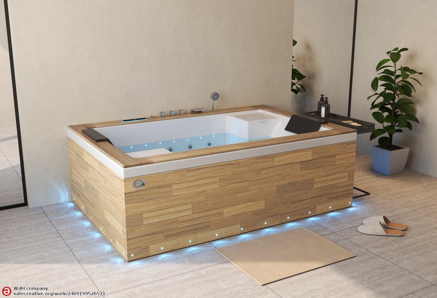 Vasca idromassaggio jacuzzi ITACA CLEAR WOOD