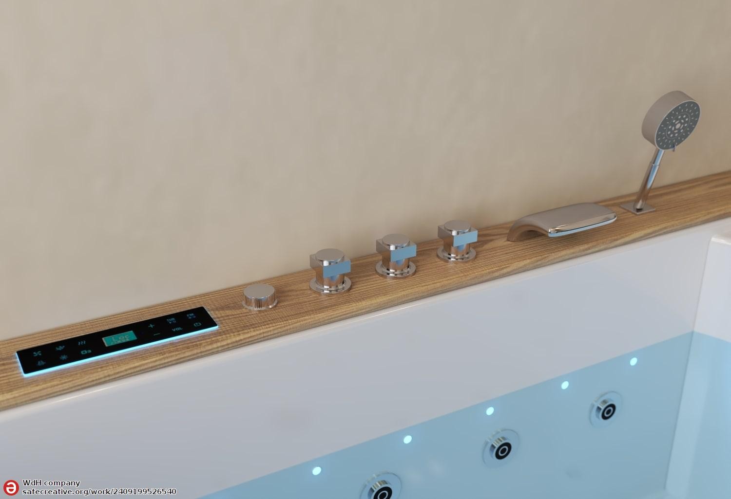 Vasca idromassaggio jacuzzi ITACA CLEAR WOOD