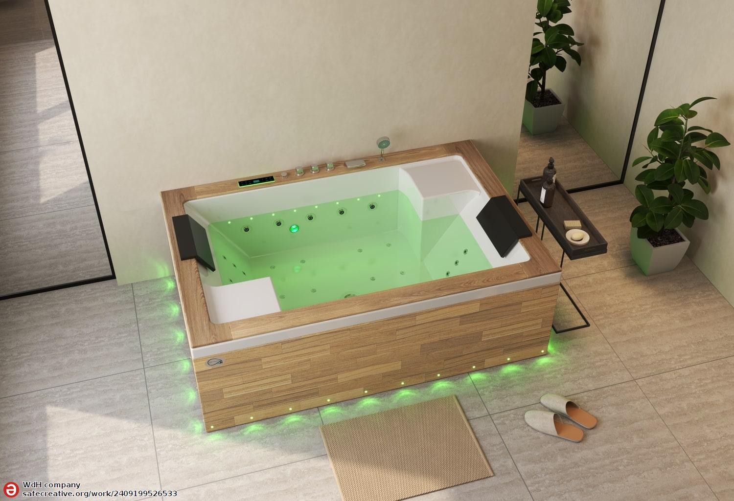 Vasca idromassaggio jacuzzi ITACA CLEAR WOOD