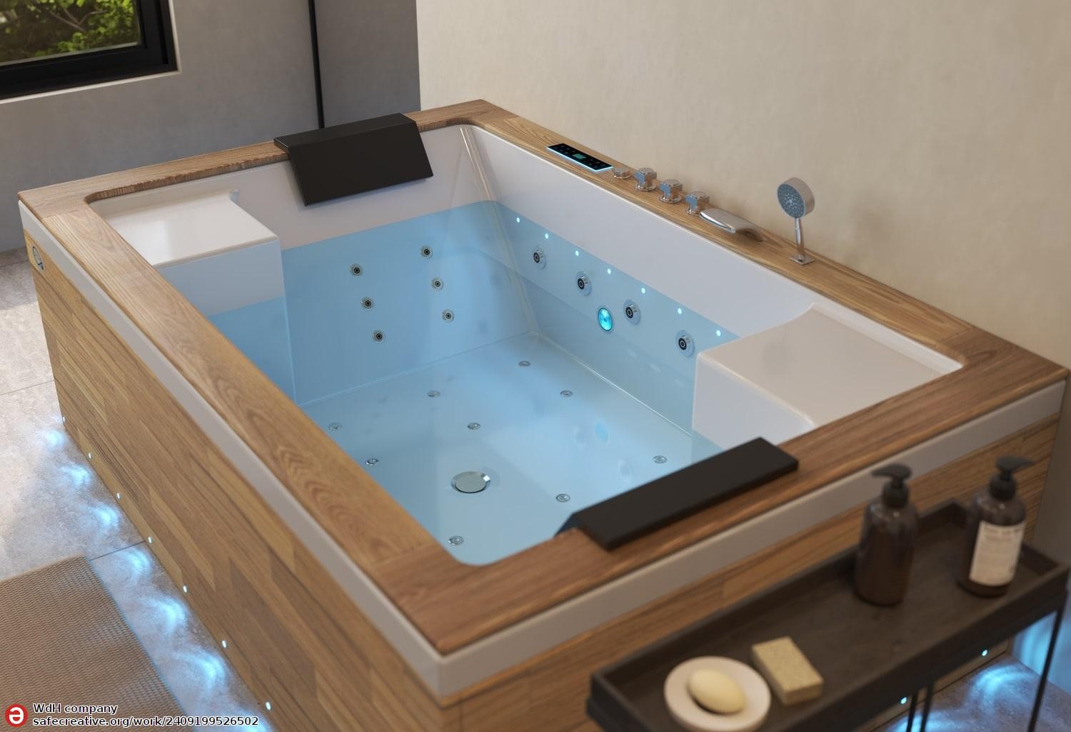 Vasca idromassaggio jacuzzi ITACA CLEAR WOOD