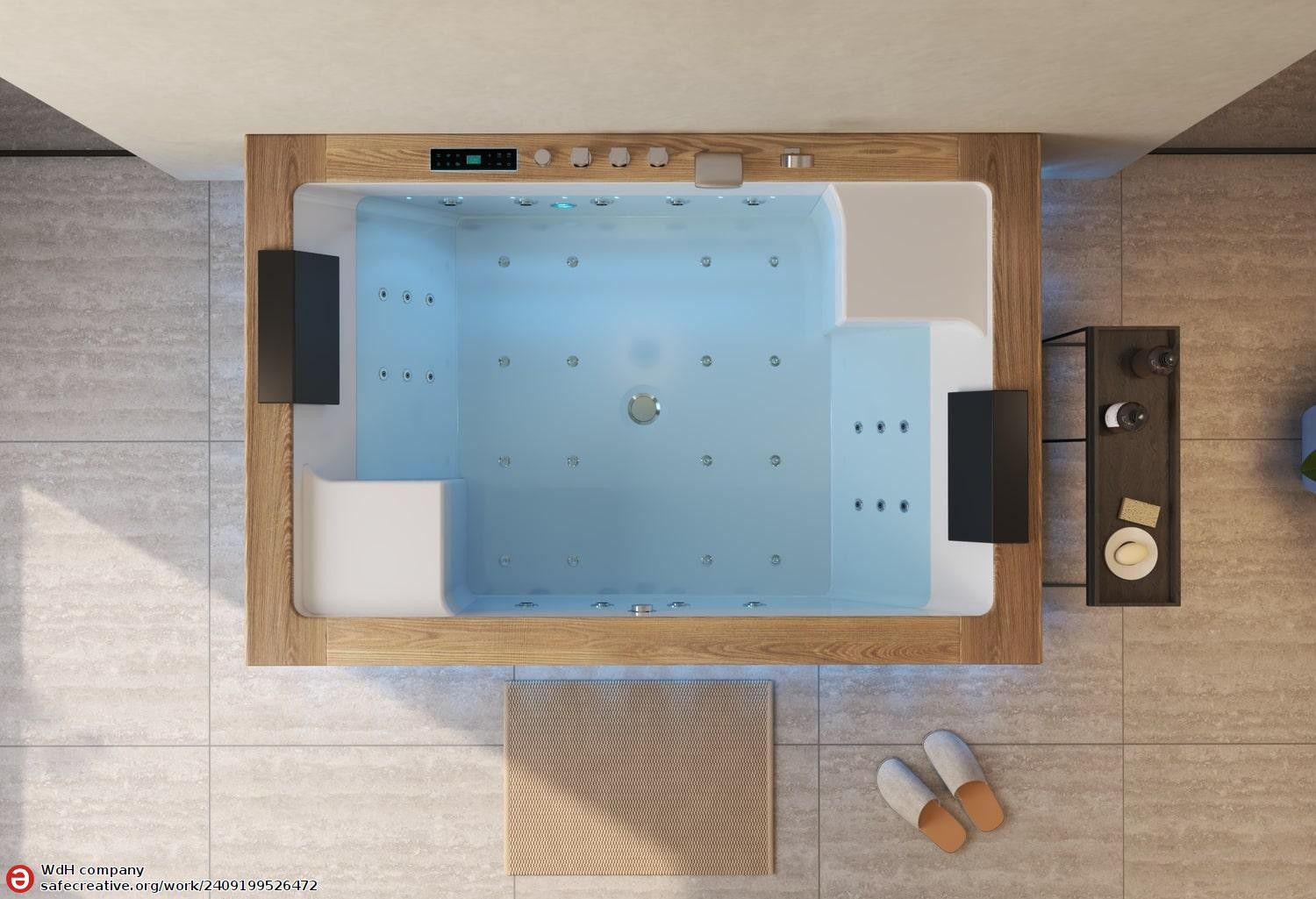 Vasca idromassaggio jacuzzi ITACA CLEAR WOOD