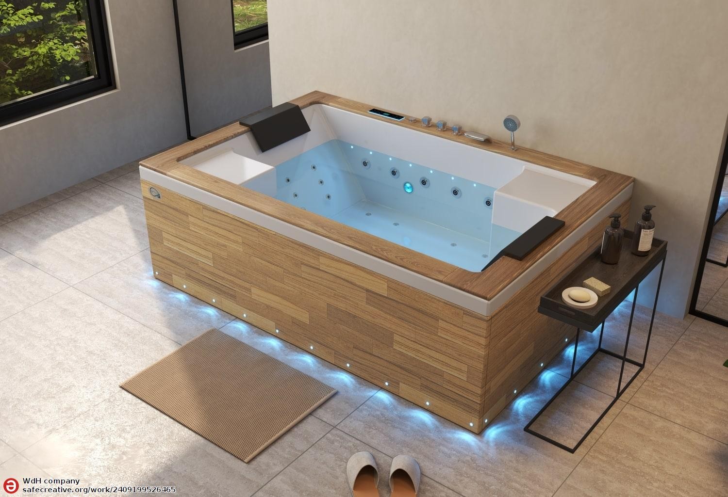 Vasca idromassaggio jacuzzi ITACA CLEAR WOOD