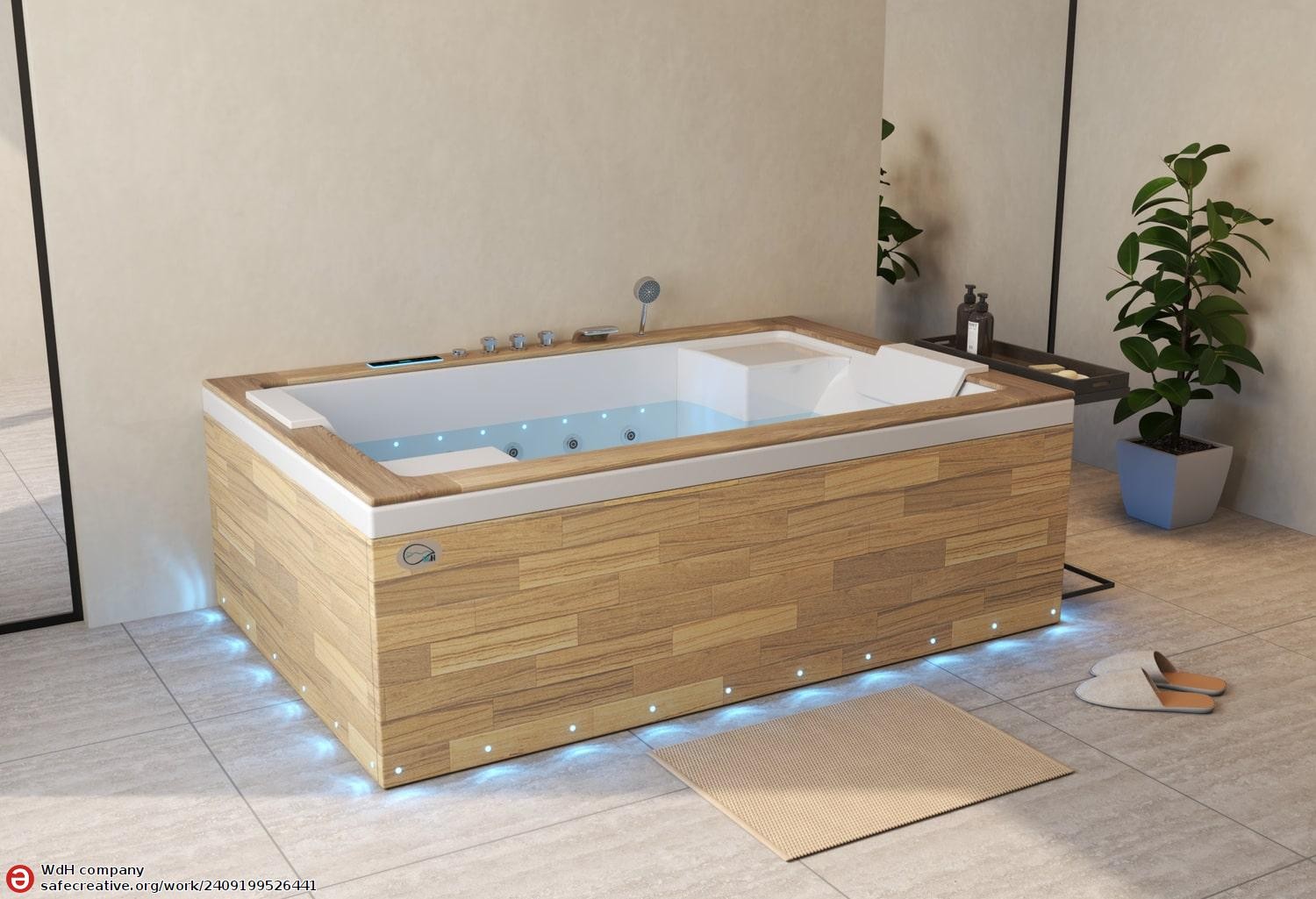 Vasca idromassaggio jacuzzi ITACA CLEAR WOOD