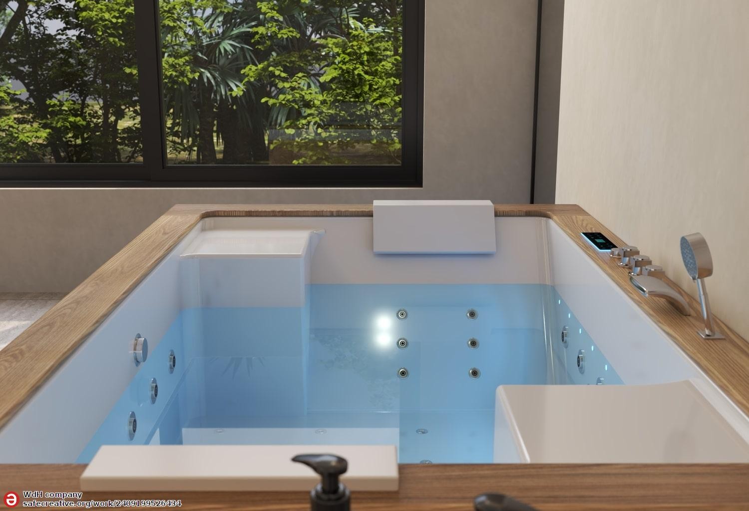 Vasca idromassaggio jacuzzi ITACA CLEAR WOOD