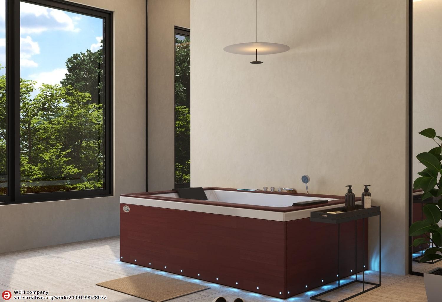 Vasca idromassaggio jacuzzi ITACA DARK WOOD