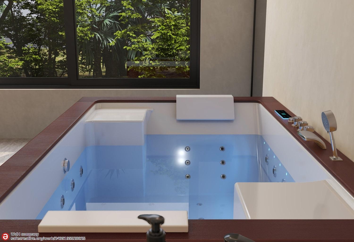 Vasca idromassaggio jacuzzi ITACA DARK WOOD